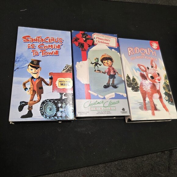 Vintage Christmas Holiday Classics VHS Videos Set Of Three - Picture 2 of 8